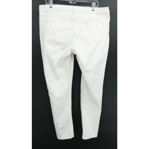 J Jill Pants Womens 16 White Denim Stretch Skinny Casual Classic - Picture 2 of 12